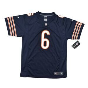 NEW Nike Kids XL Blue Football Jersey Chicago Bears On Field Cutler #6